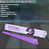 LIT PYRAMID PURPLE PRE ROLLED CONE