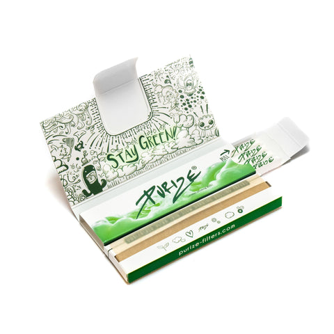 Purize Brown Rolling Papers with Activated Charcoal Filters Pack
