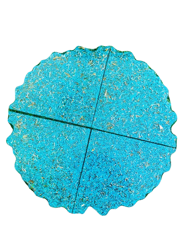 Blue Matted Resin Coasters