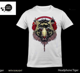 Headphone Tiger Sun Reactive Unisex T-shirt