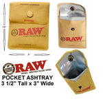 RAW Pocket Ashtray Tobacco Pouch
