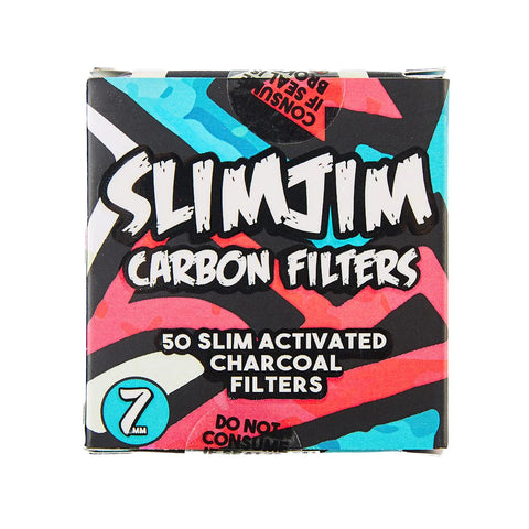Slimjim Aztec Carbon Filters - Box of 50 (7mm)