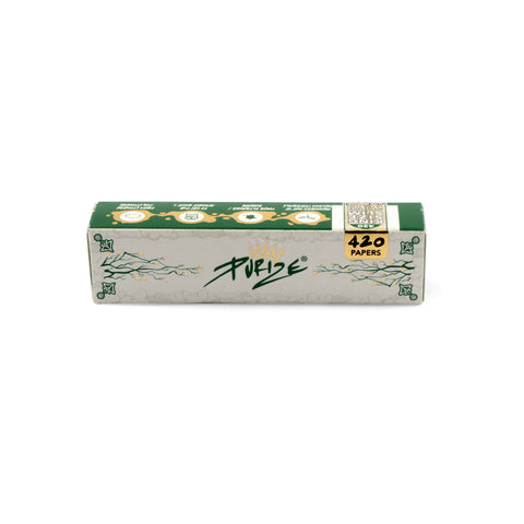 Purize Brown King Size Slim Rolling Papers - 420 Sheets