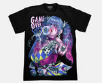 4D Game Over Glow in the Dark UV Reactive T-shirt