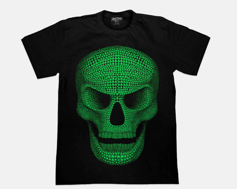 3D Skull Glow in the Dark UV Reactive T-shirt
