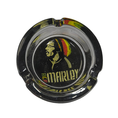 Bob Marley Legend Black Glass Ashtray