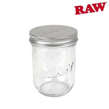 Raw Mason Jar with Tin Lid
