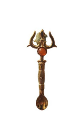 Trishul Stone Pendant Spoon