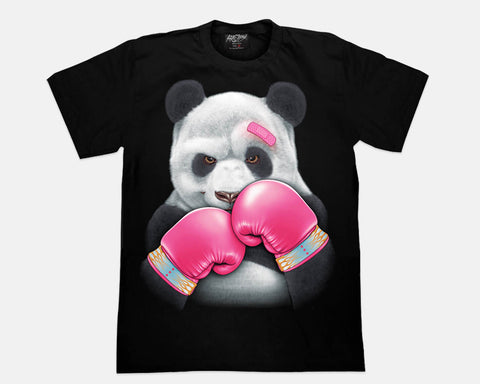 Boxing Panda Glow in the Dark UV Reactive T-shirt