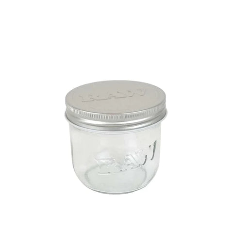 Raw Mason Jar with Tin Lid