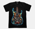Skull Guitar Glow in the Dark UV Reactive T-shirt