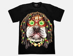 Stoned Reggae Dawg Glow in the Dark UV Reactive T-shirt