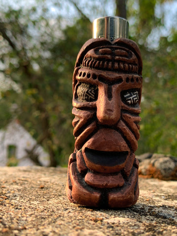 Totem of Wisdom Handmade Removable Lighter Case