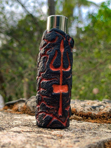 Trishul Talisman Handmade Removable Lighter Case