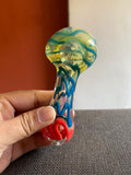 Attractive-Multicolored-Transparent-Glass-Smoking-Pipe