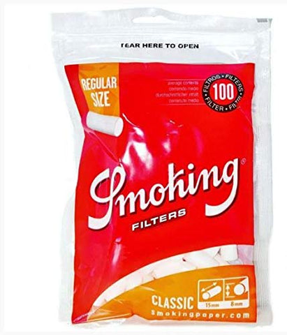 Smoking Classic Cotton Filters Regular Size - 120 Tips