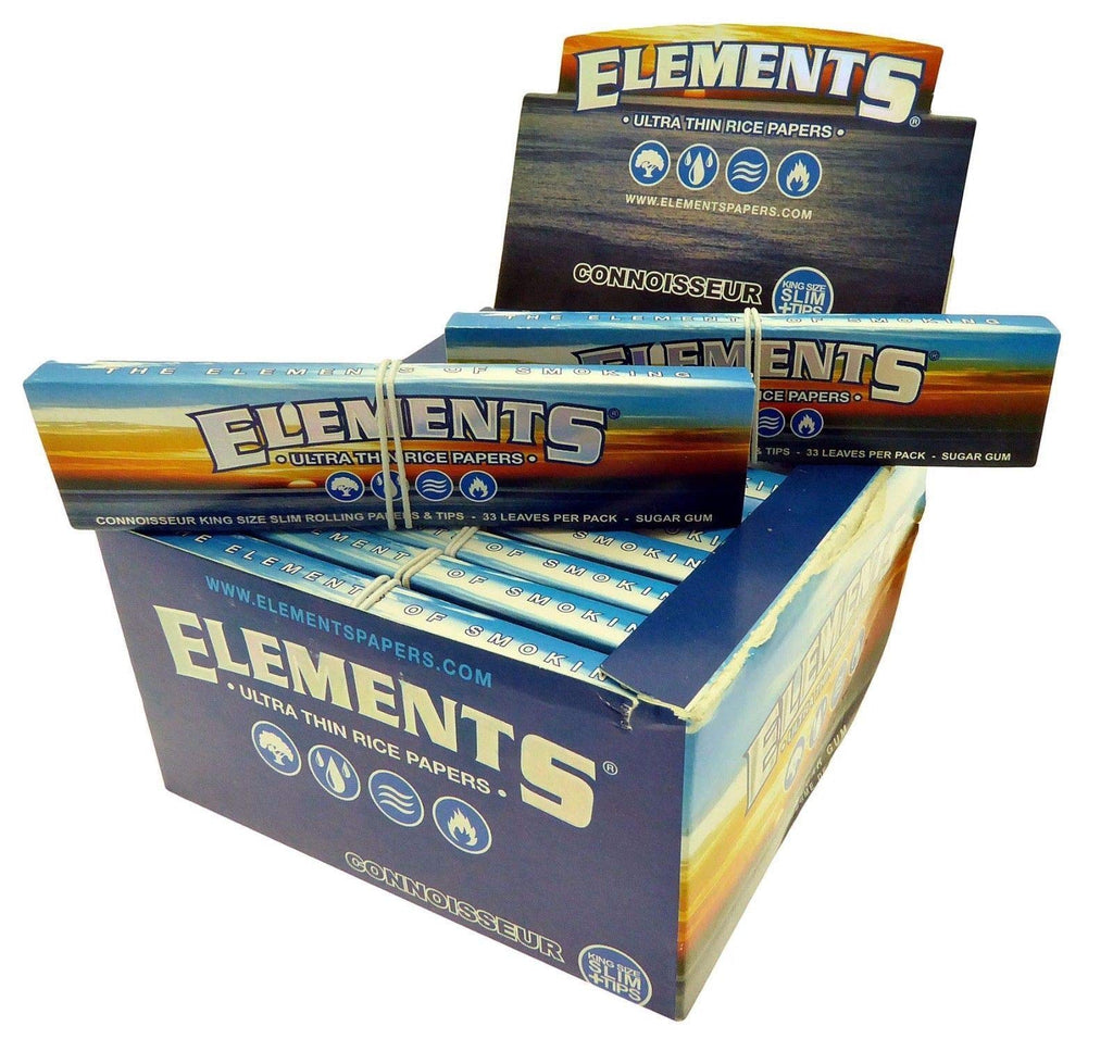 Element Connoisseur King Size Slim Rolling Paper & Tips