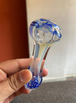 Ocean Bluish Transparent Glass Smoking Pipe