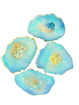 Ocean Pearl Resin Coasters