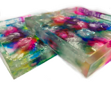 abstract art resin coasters