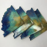 Ocean Blue Resin Coasters