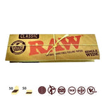 Raw Classic Single Wide 1 1/4 Size Rolling Papers - 50 Leaves