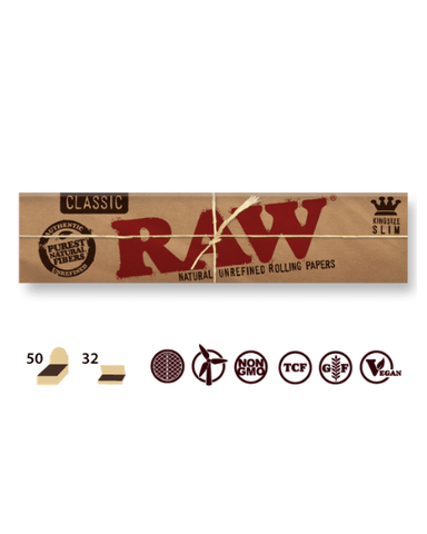 RAW Classic King Size Slim Rolling Papers