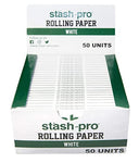 Stash-Pro King Size Slim White Rolling Papers