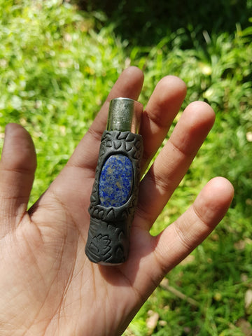 Clipper Designer Hazed Blue Stone Lighter