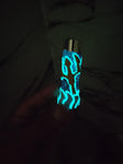 Blue Trishul Glow in the Dark Clipper Clay Lighter