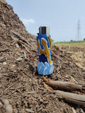 Blue Trishul Glow in the Dark Clipper Clay Lighter