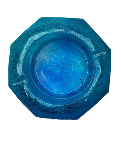 Blue Haze Resin Ashtray