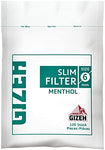 Gizeh Slim Filters Menthol (6mm) - 120 Tips