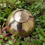 Herb Leaf Brass Mixing Bowl