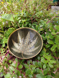 Herb Leaf Brass Mixing Bowl
