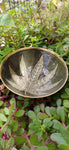 Herb Leaf Brass Mixing Bowl