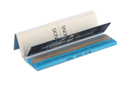 Skins King Size Hemp Rolling Papers with Roach