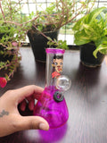 420 stoner mini 5" glass bong pink bong