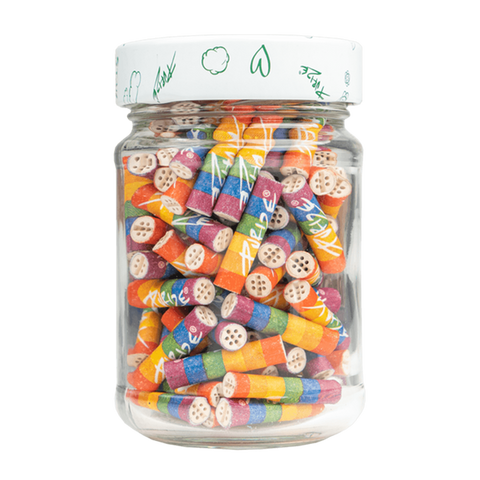 Purize Xtra Slim Rainbow Glass Jar - 100 Filters (5.9mm)