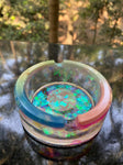 Rainbow Glow in the Dark Resin Ashtray