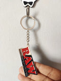 Raw Metal Keychain