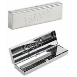 RAW Stainless Steel Paper and Tips Case - King Size Rolling Paper Container