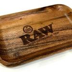 Raw Wooden Rolling Tray - Small