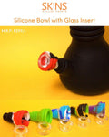 Skins Silicone Bowl with Glass Insert