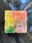 Square Abstract Resin Ashtray