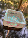 Sparkle Square Resin Ashtray