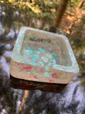 Sparkle Square Resin Ashtray