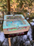 Square Sparkle Resin Ashtray