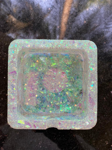 Sparkle Square Resin Ashtray