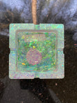Square Sparkle Resin Ashtray